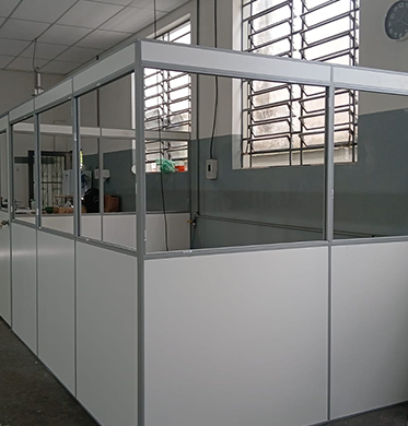 Instalação divisorias Eucatex