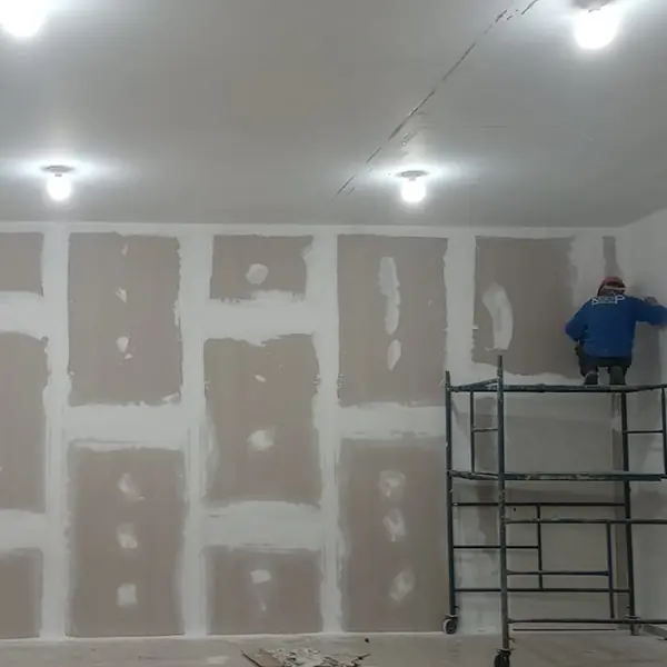 Forro de drywall: salão com paredes de drywall